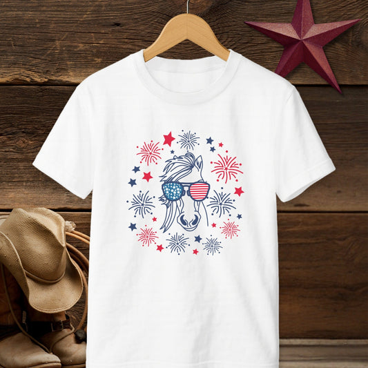 4th of July Horse T-shirt (Youth)