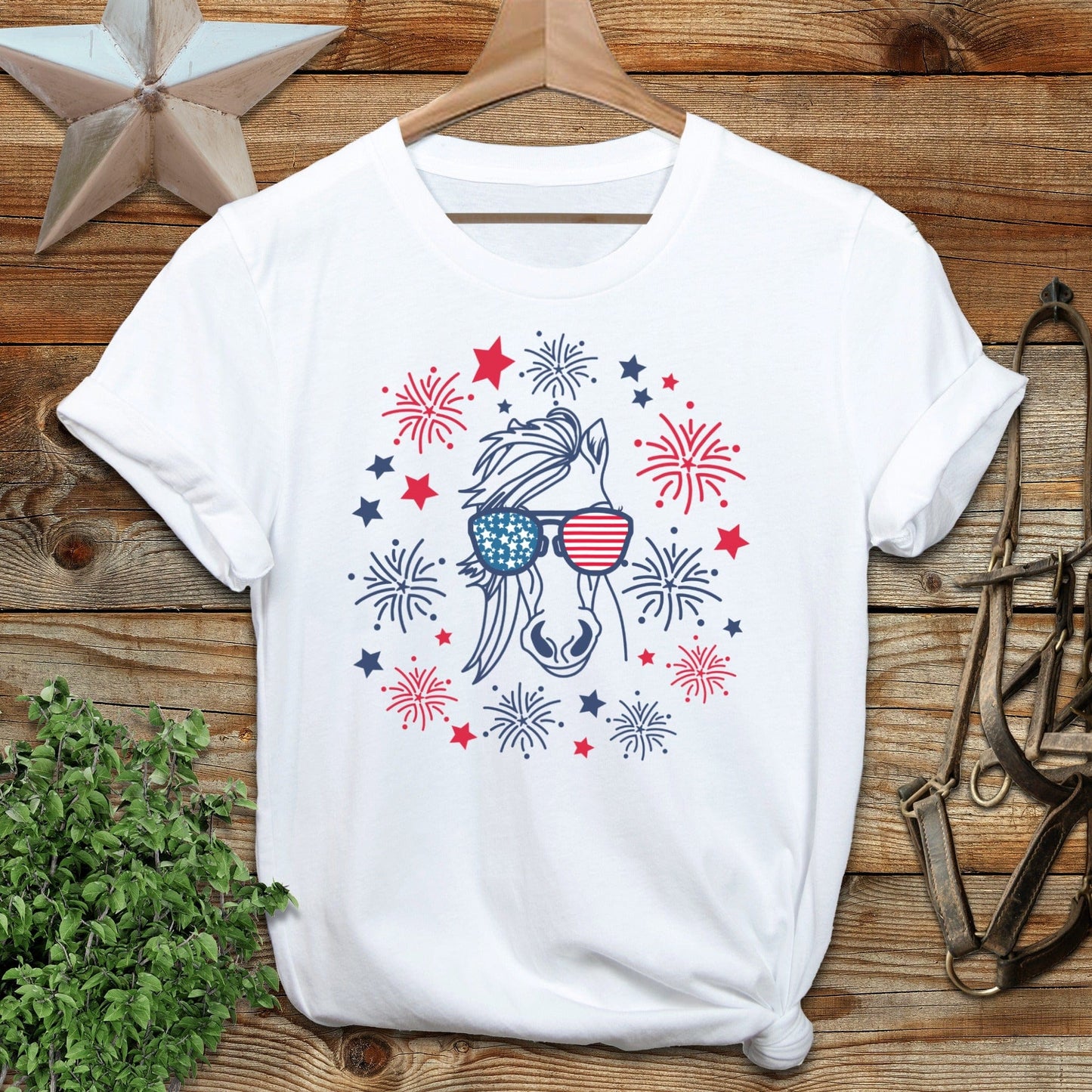 4th of July Horse T-shirt
