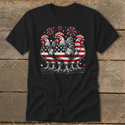 4th of July Roosters Classic Tee