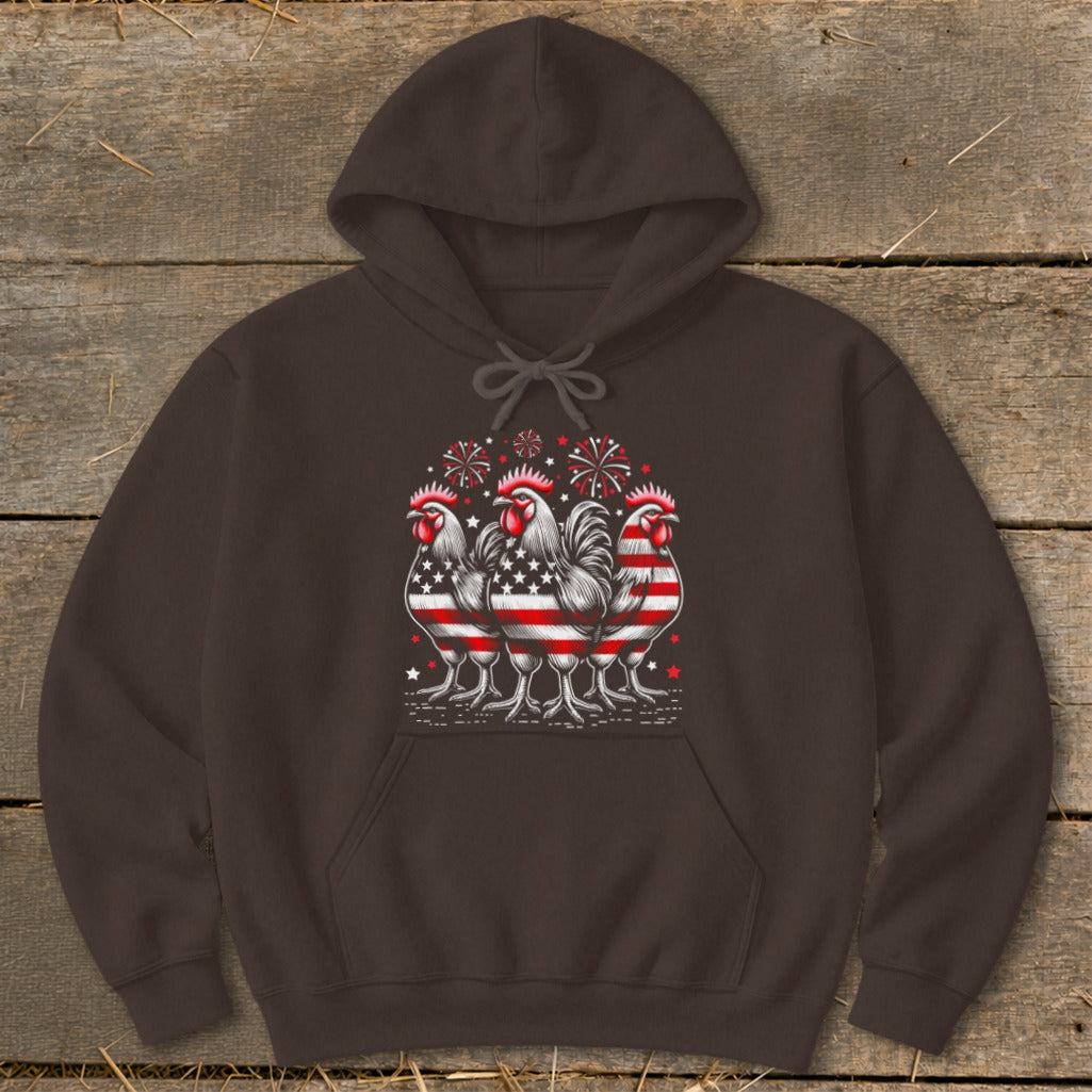 4th of July Roosters Hoodie