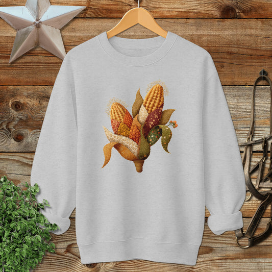 Colorful Corn Embroidered Pullover Sweatshirt product type