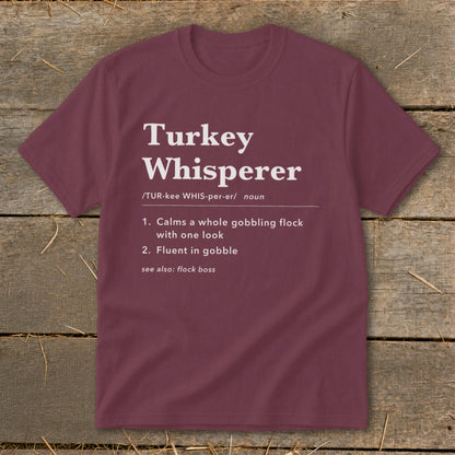 Turkey Whisperer Definition Youth Tee