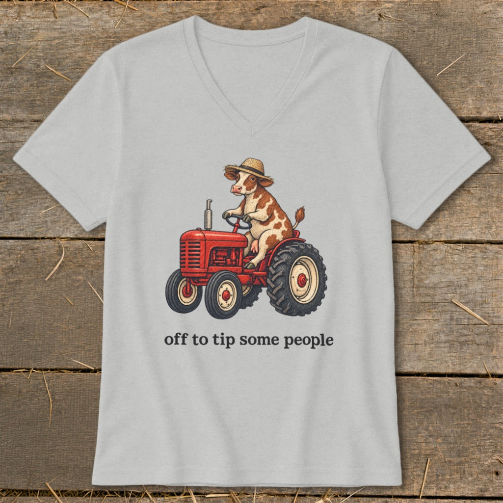 Off To Tip People V-neck