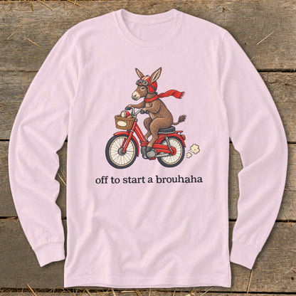 Off To Start a Brouhaha Long Sleeve Tee