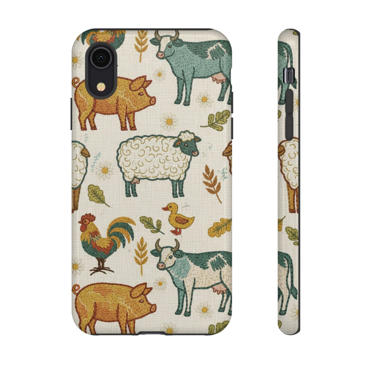 Folksy Farm Animals Phone Case