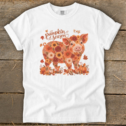 Fall Floral Pig Signature Tee