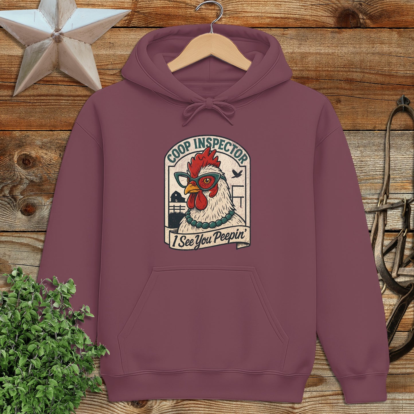 Coop Inspector Chicken I See You Peepin' Hoodie