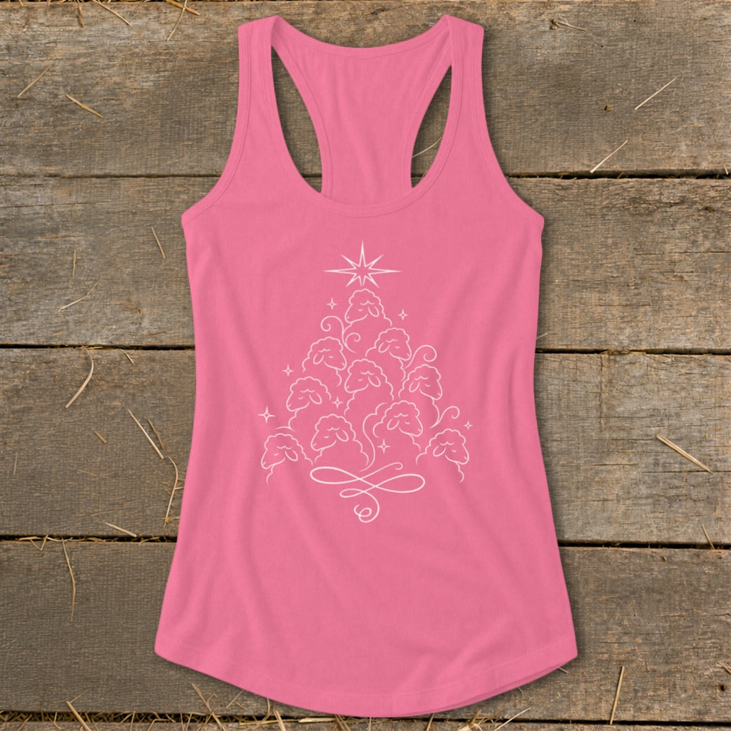Elegant Sheep Tree Racerback Tank