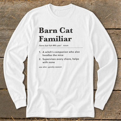 Barn Cat Familiar Definition Long Sleeve Tee