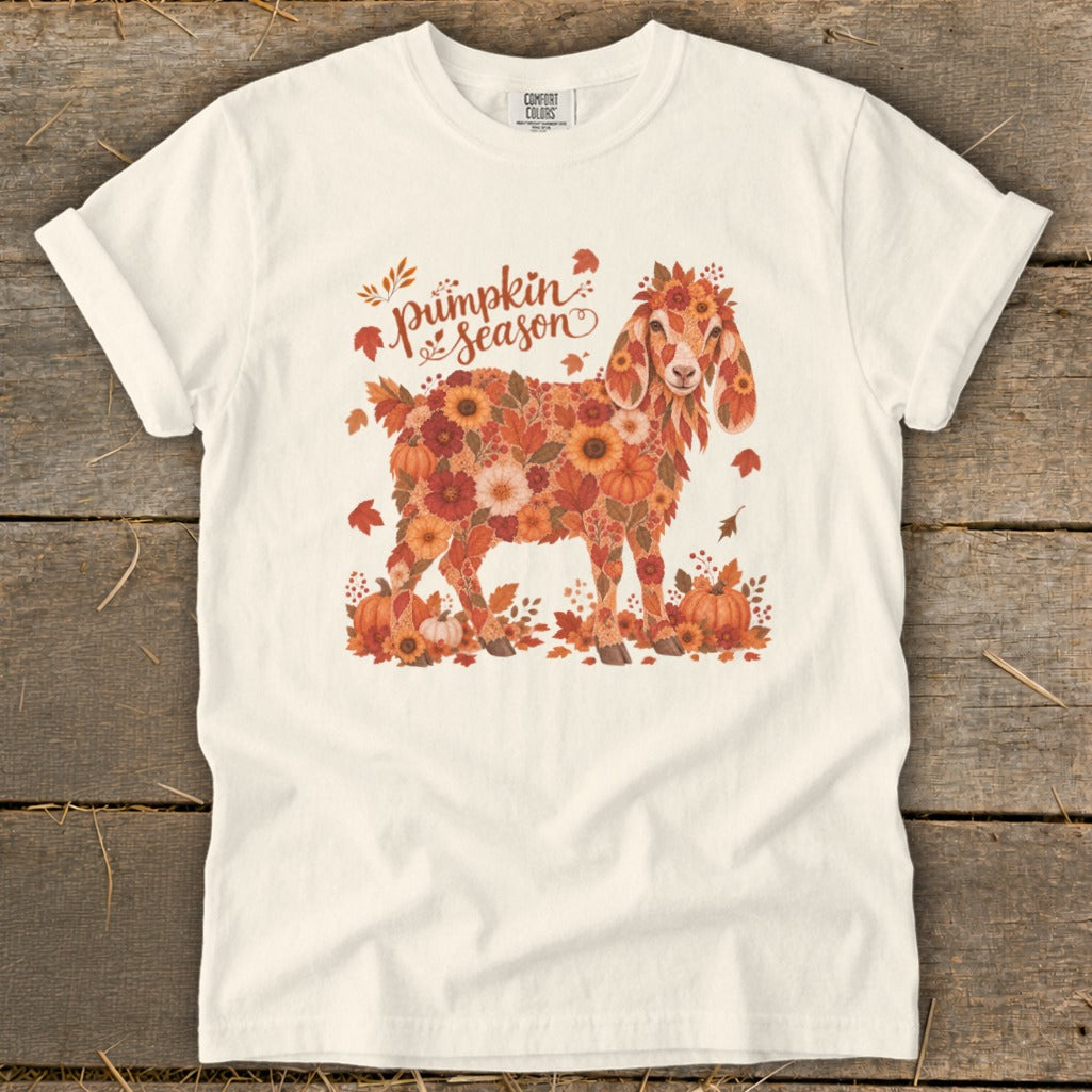 Fall Floral Nubian Goat Signature Tee