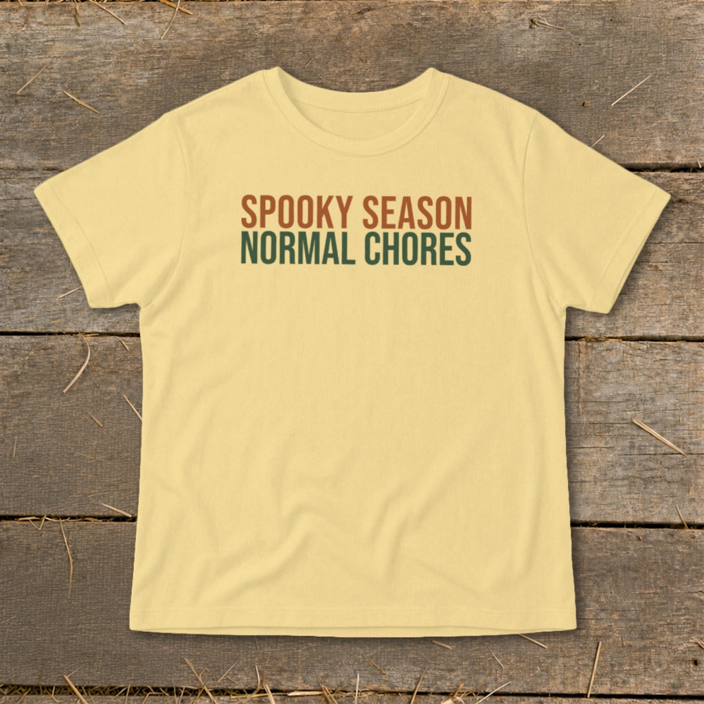 Spooky Season Normal Chores Infant Tee