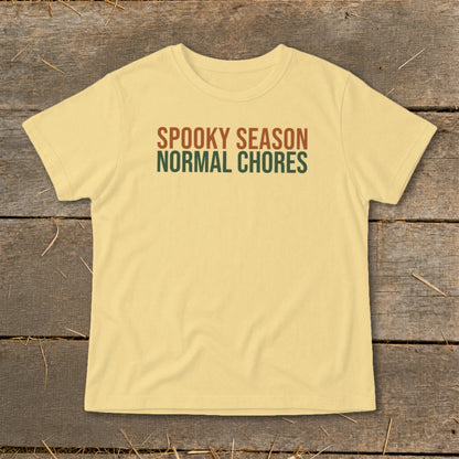 Spooky Season Normal Chores Infant Tee