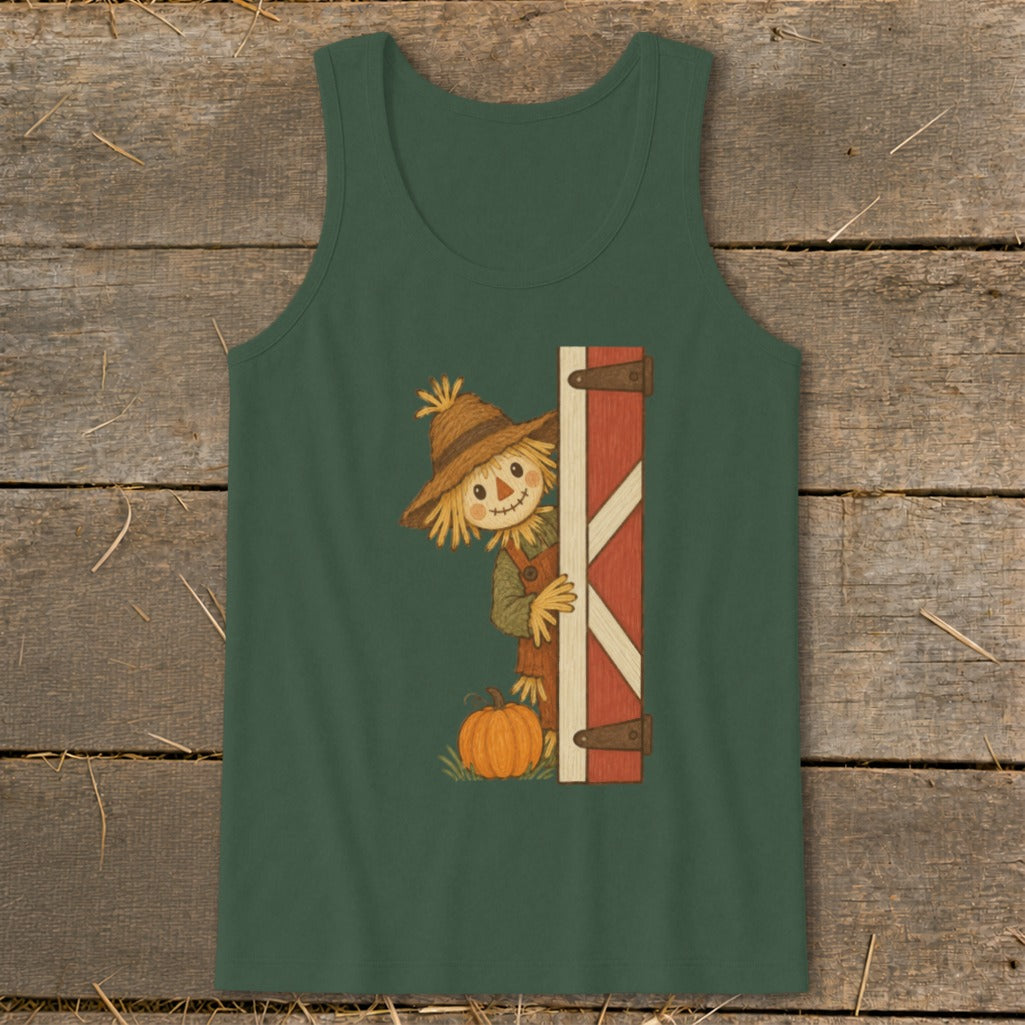 Peeking Scarecrow Tank Top