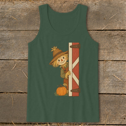 Peeking Scarecrow Tank Top