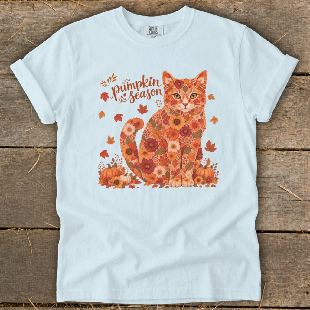 Fall Floral Cat Signature Tee