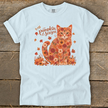 Fall Floral Cat Signature Tee