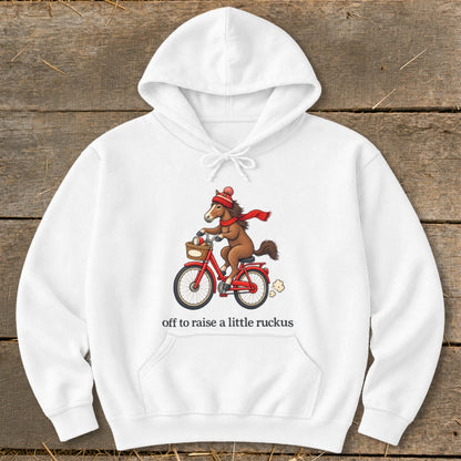 Off To Raise a Little Ruckus Hoodie