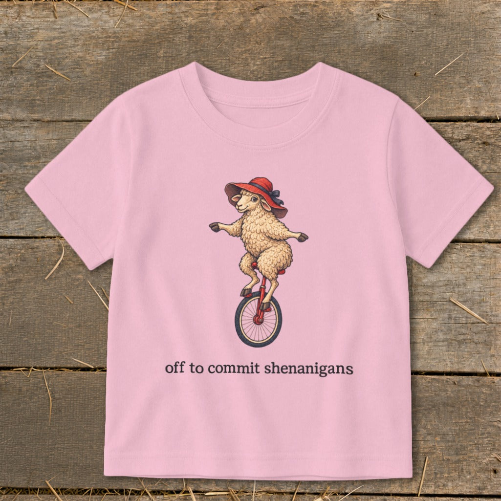 Off To Commit Shenanigans Toddler Tee