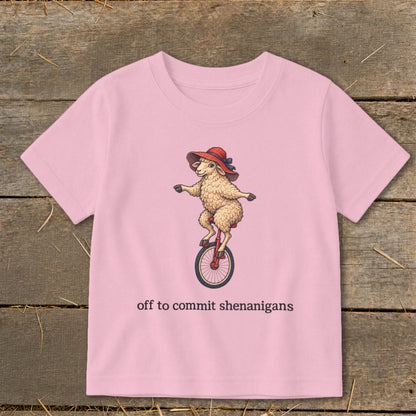 Off To Commit Shenanigans Toddler Tee