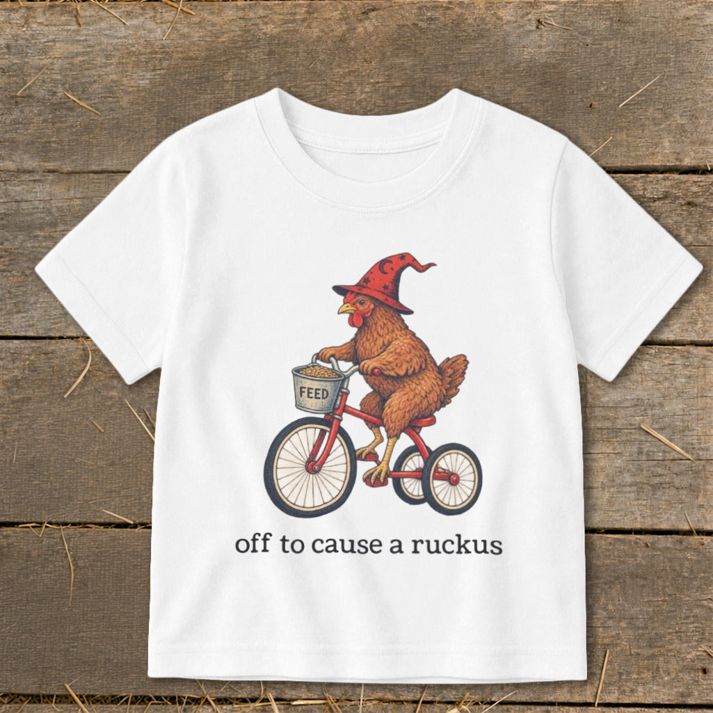 Off To Cause a Ruckus Toddler Tee