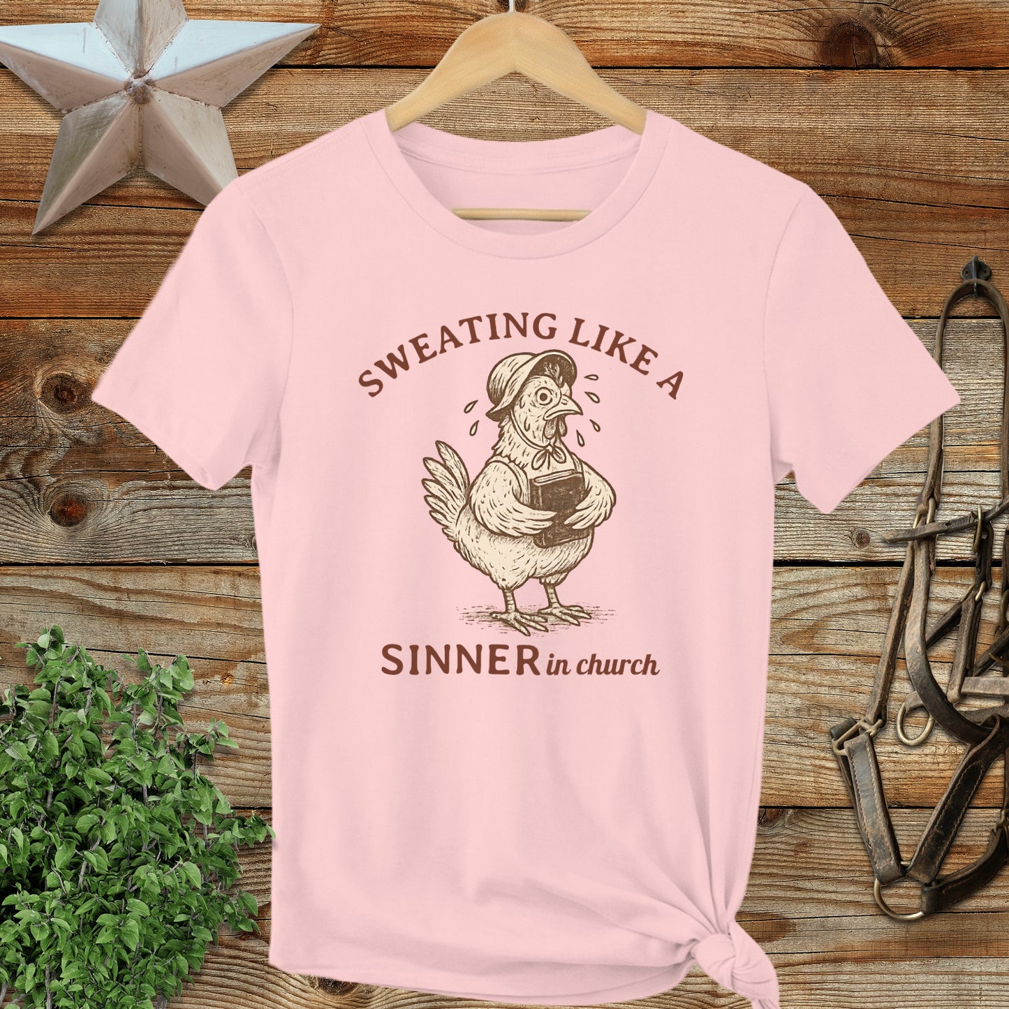 Sweating Like a Sinner in Church Funny T-Shirt