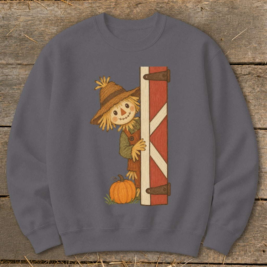 Peeking Scarecrow Sweatshirt