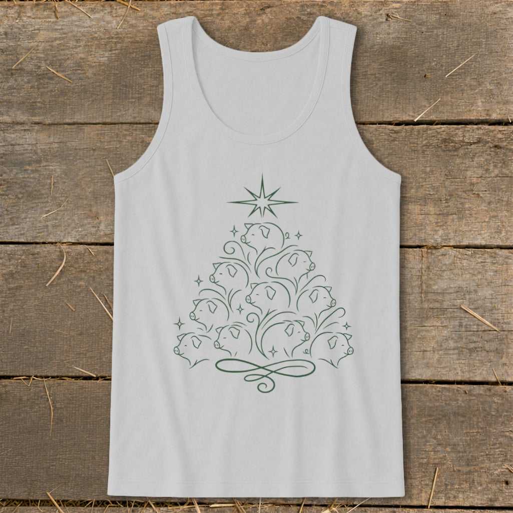 Elegant Pig Tree Tank Top