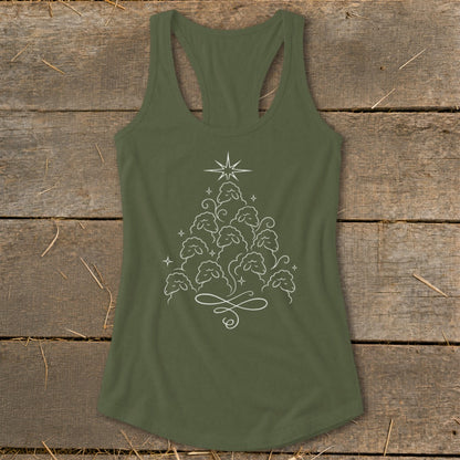 Elegant Sheep Tree Racerback Tank