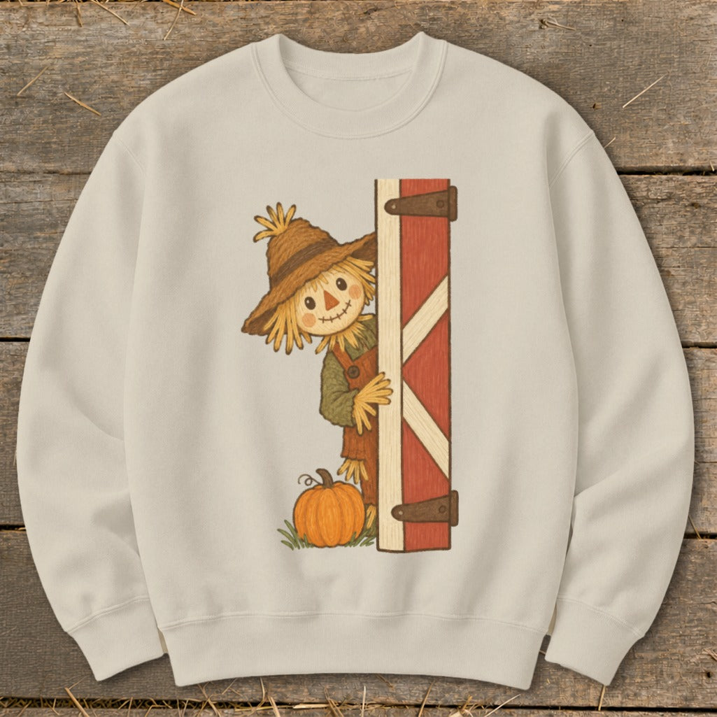 Peeking Scarecrow Sweatshirt