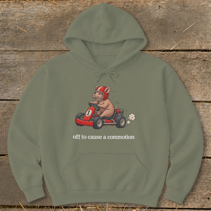 Off To Cause a Commotion Hoodie