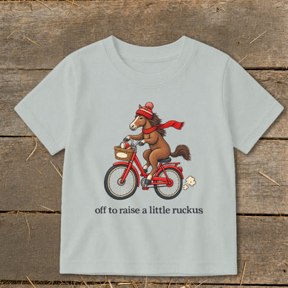 Off To Raise a Little Ruckus Toddler Tee
