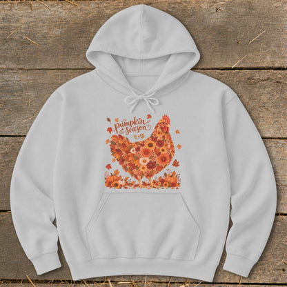Fall Floral Chicken Hoodie