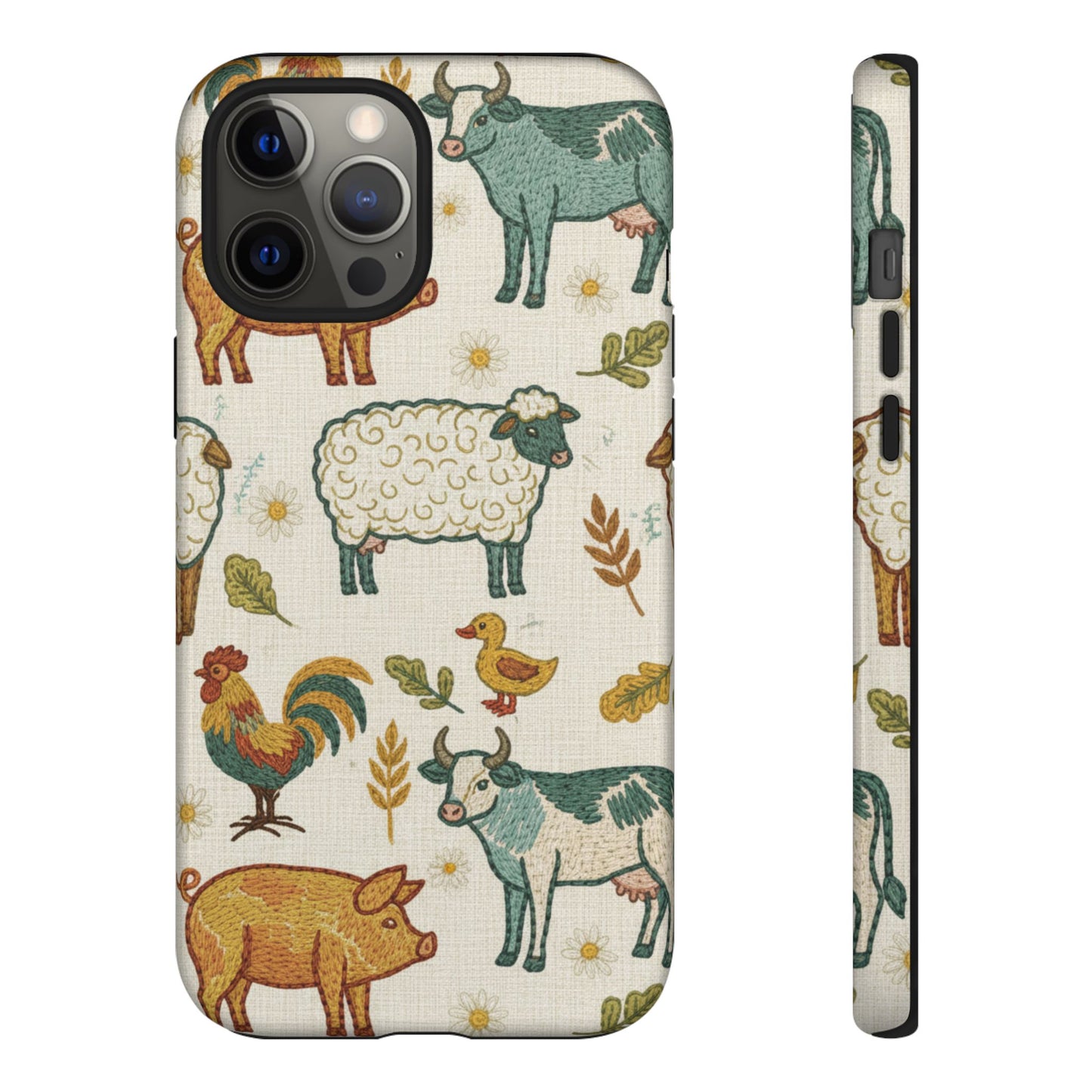 Folksy Farm Animals Phone Case
