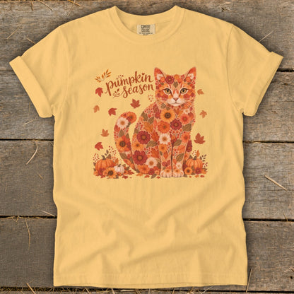 Fall Floral Cat Signature Tee