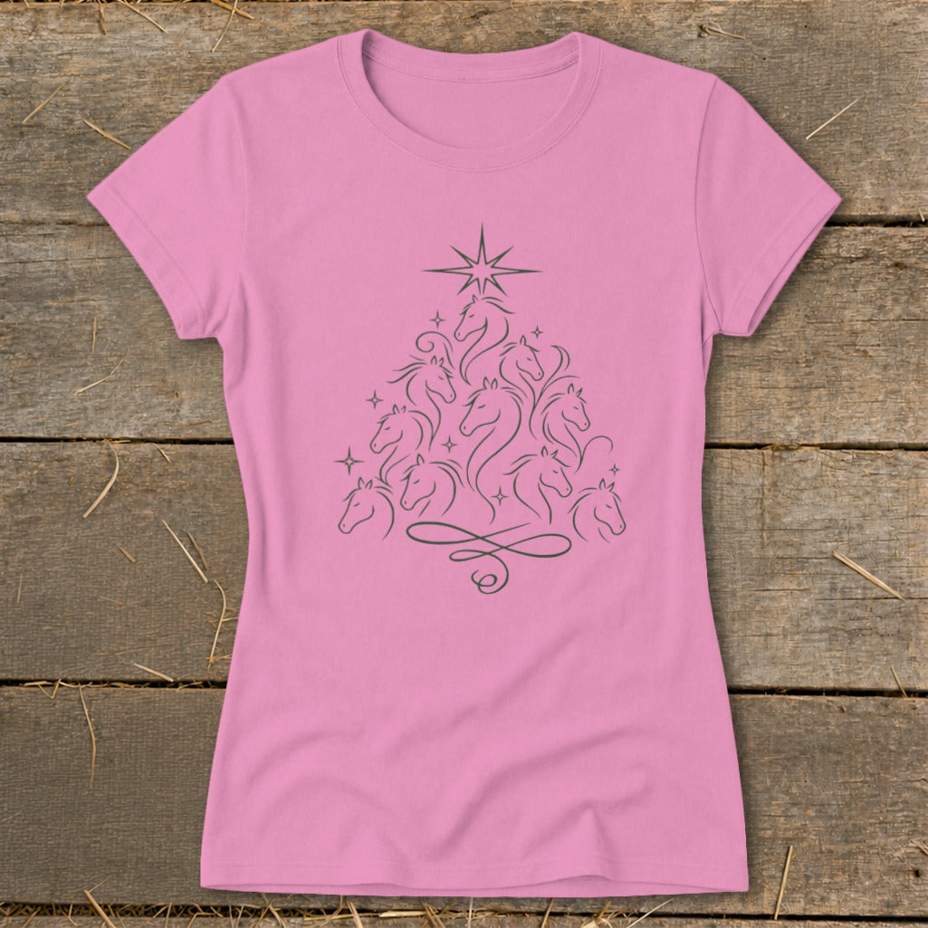 Elegant Horse Tree Ladies Tee