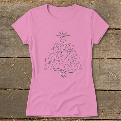 Elegant Horse Tree Ladies Tee