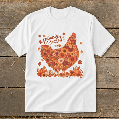 Fall Floral Chicken Youth Tee