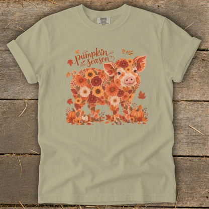 Fall Floral Pig Signature Tee