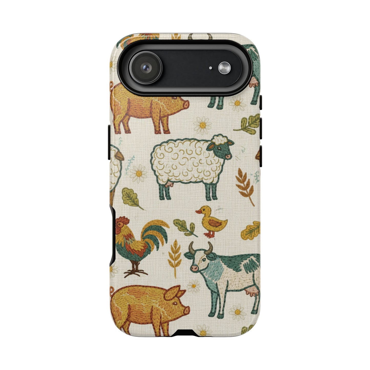 Folksy Farm Animals Phone Case