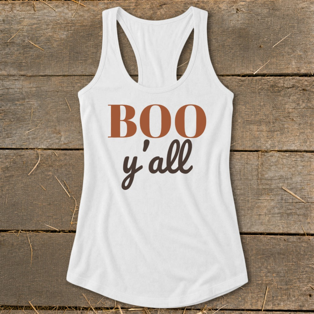 Boo Y'all Racerback Tank