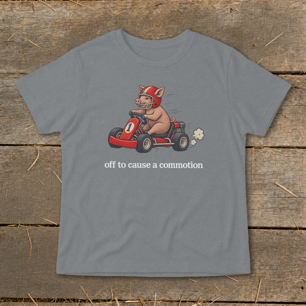 Off To Cause a Commotion Infant Tee