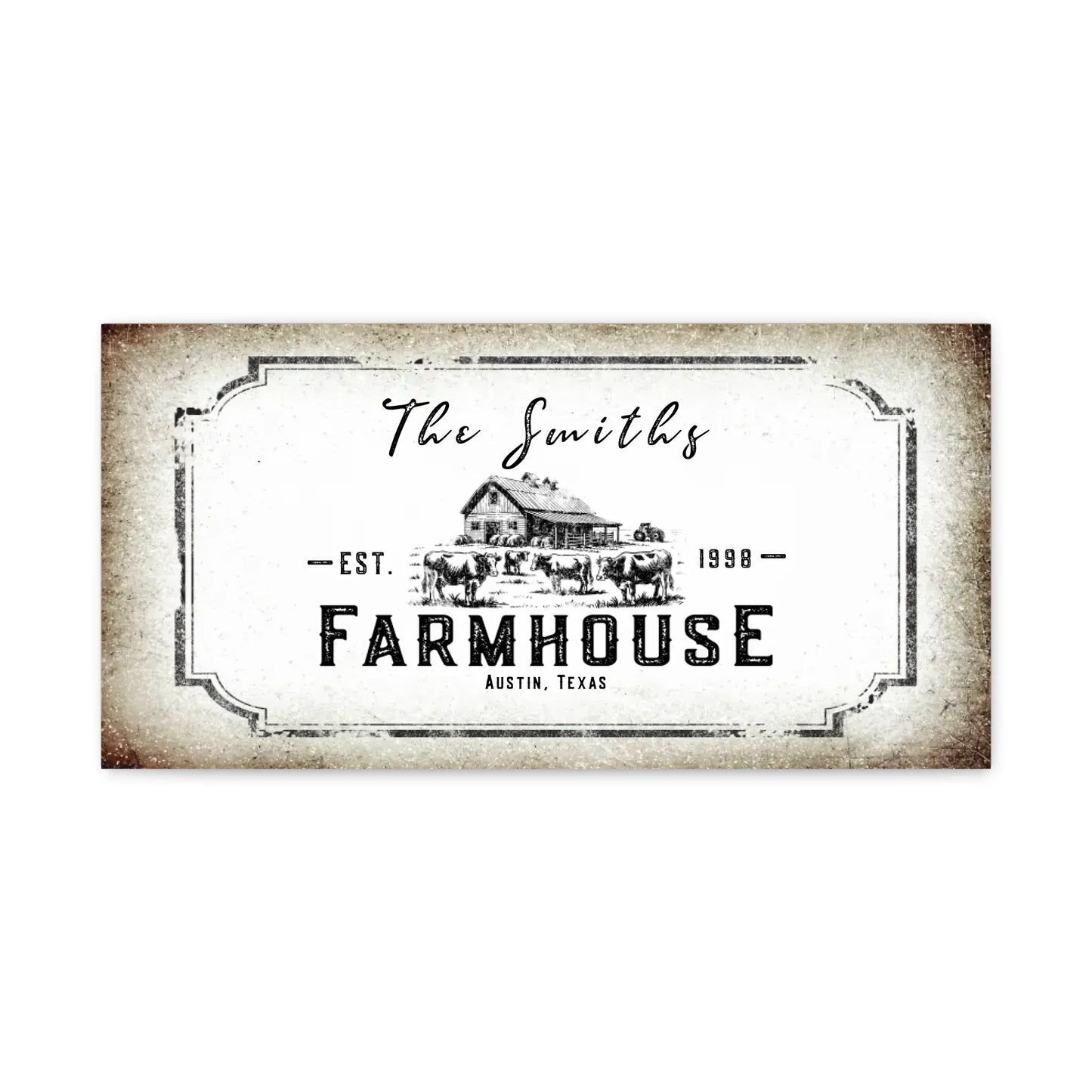 20x10 Farmhouse Canvas