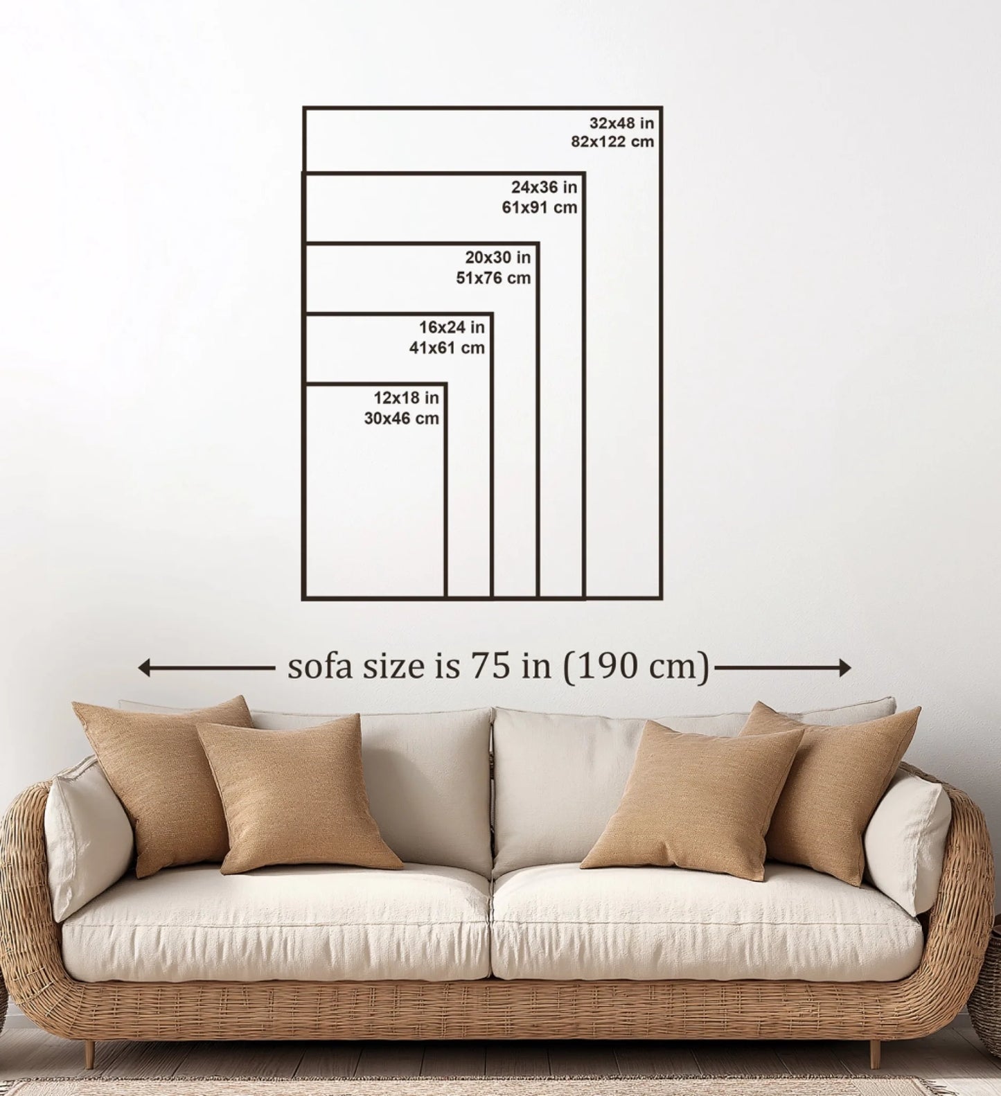 size guide 32x48 canvas