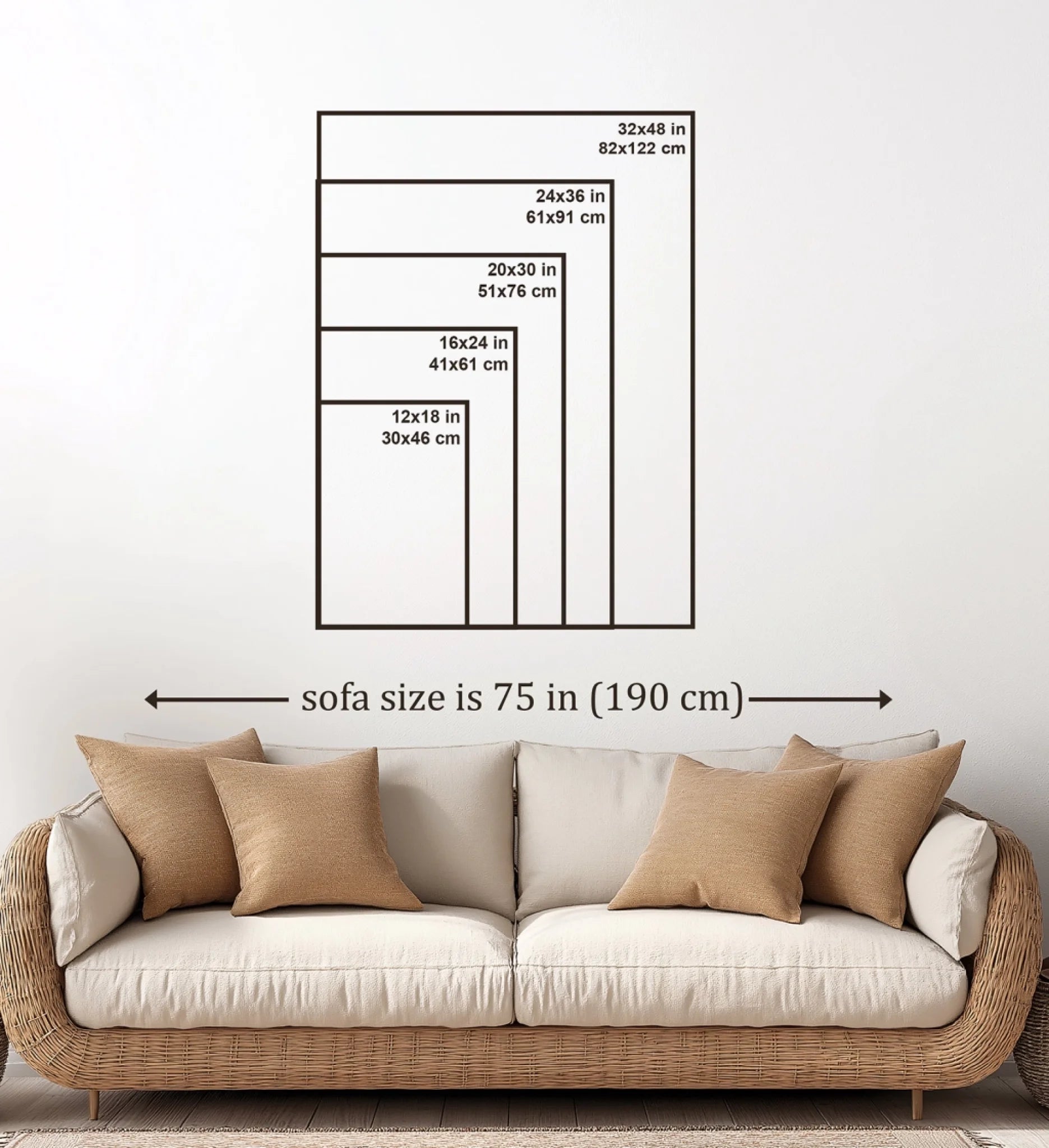 size guide 32x48 canvas