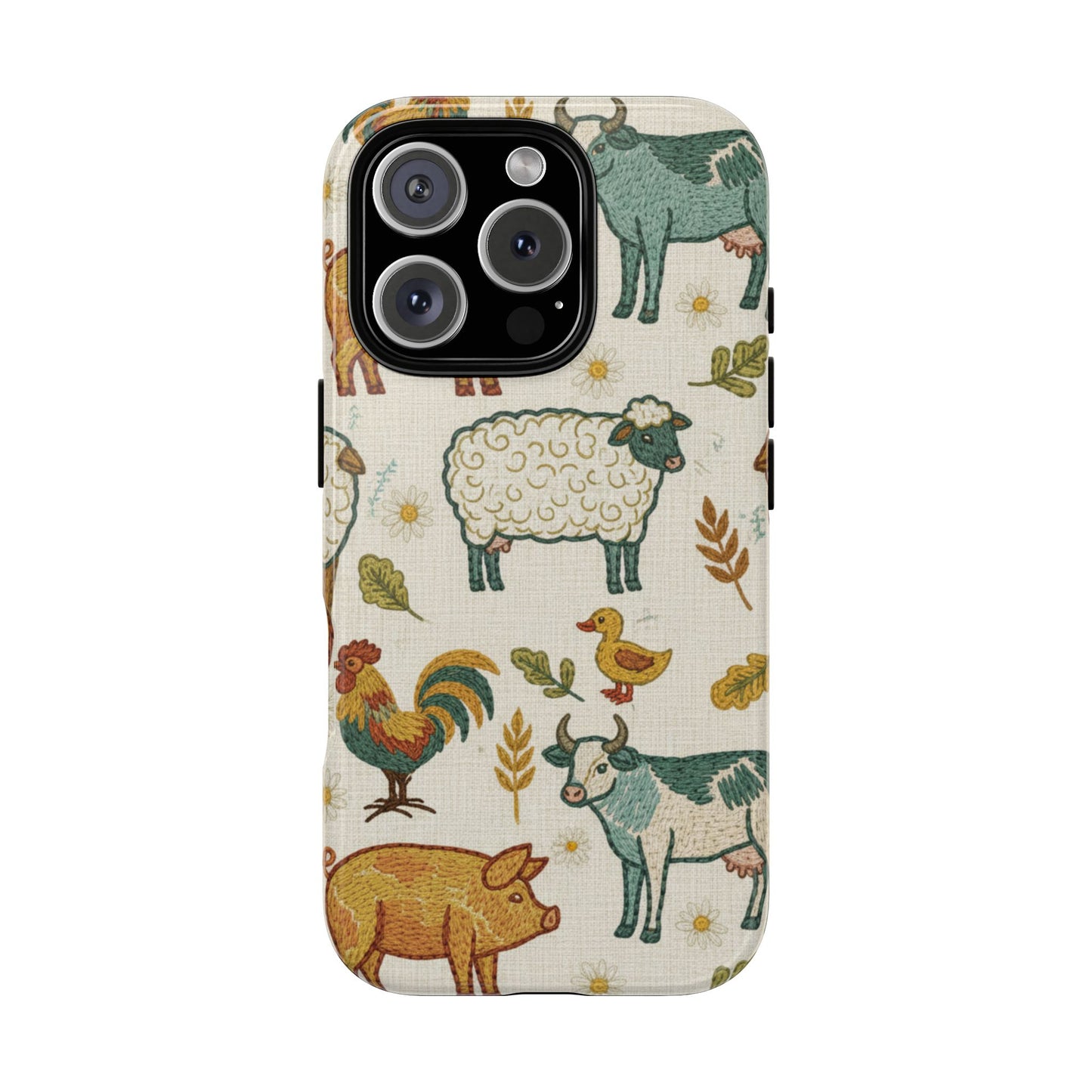 Folksy Farm Animals Phone Case
