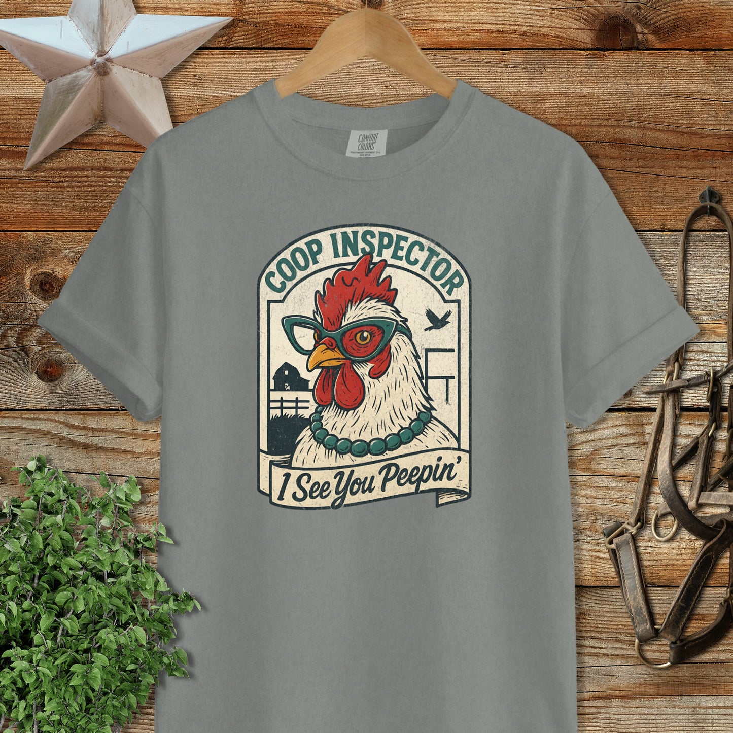 Coop Inspector I See You Peepin' Chicken Shirt