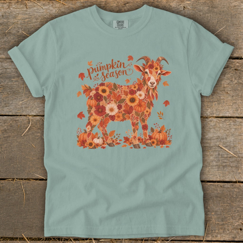 Fall Floral Goat Signature Tee
