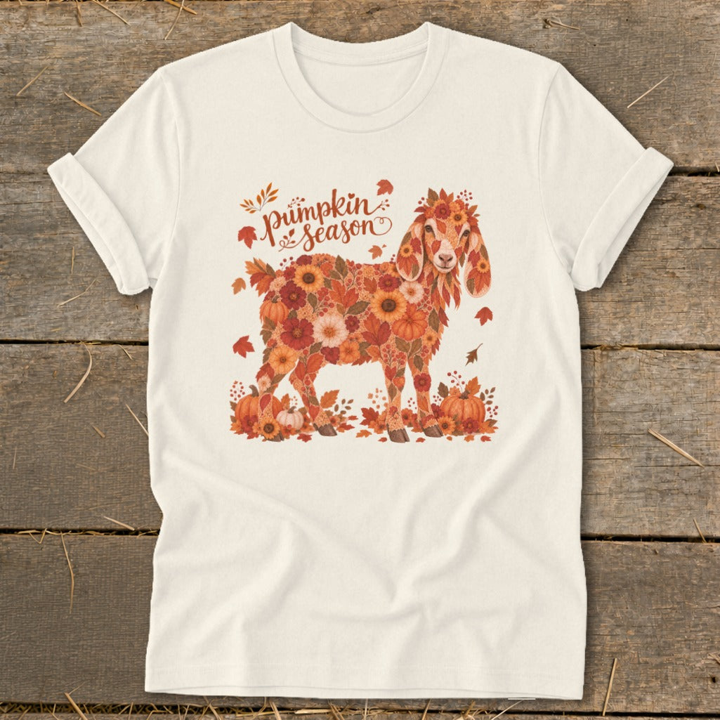 Fall Floral Nubian Goat Softstyle Tee