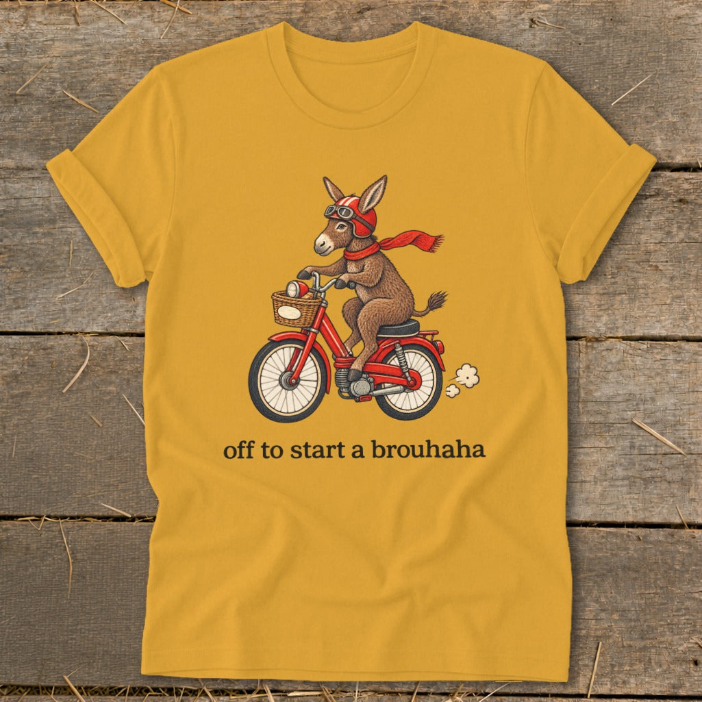 Off To Start a Brouhaha Softstyle Tee
