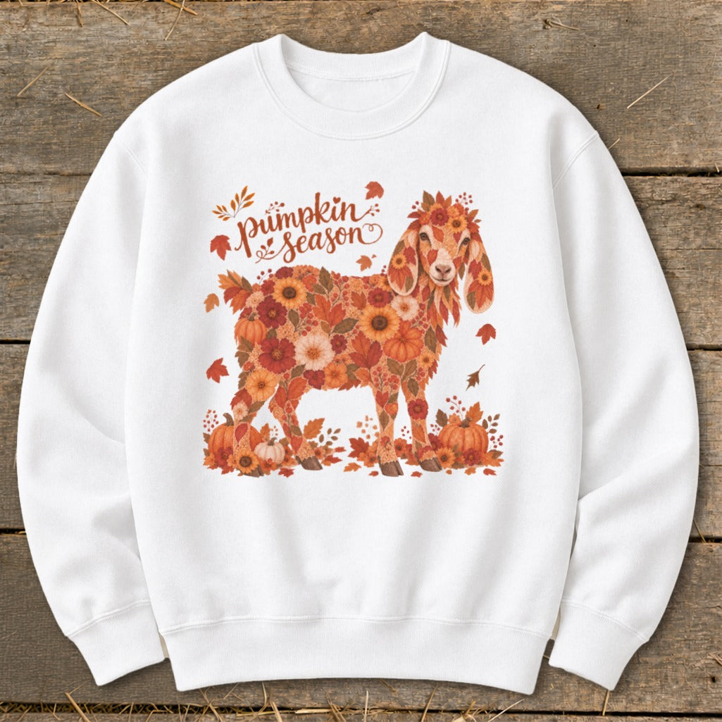 Fall Floral Nubian Goat Sweatshirt